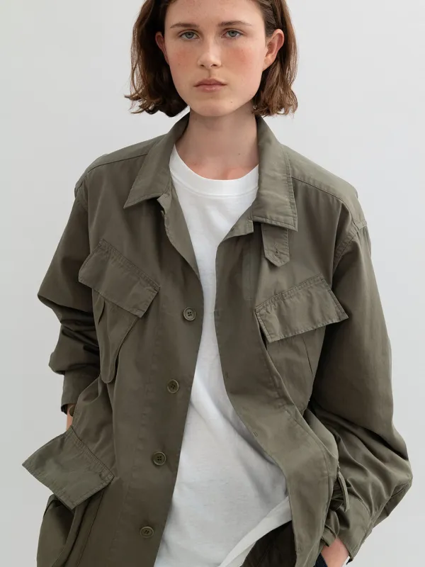 L\'eau jungle fatigue jacket_khaki