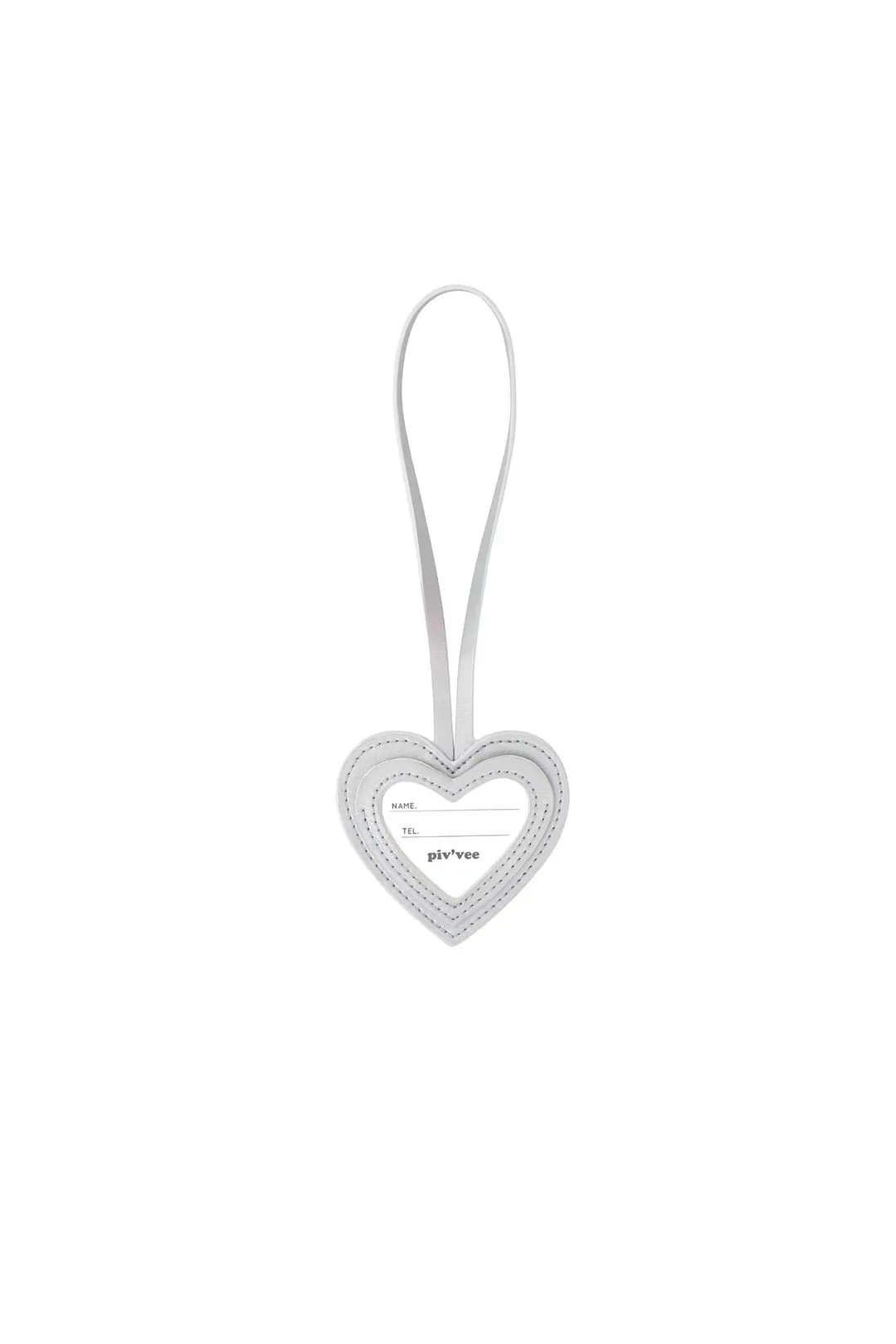 피브비 Heart Piv\'vee Name Tag (space silver) 상품 이미지 2