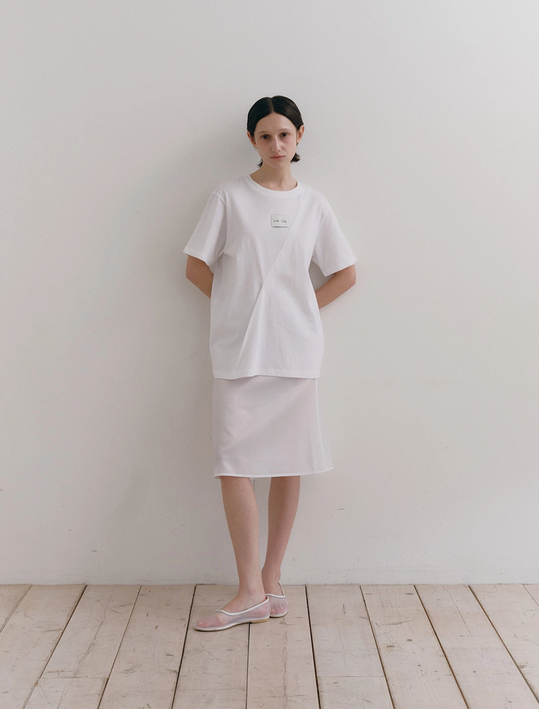 로우타이드 [3rd REORDER] LABEL T-SHIRT [WHITE] 상품 이미지 2