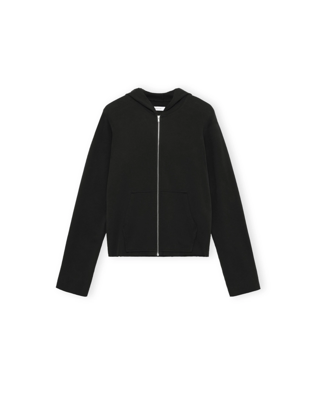 브라운야드 W Smooth Jersey Hood Zip Up, Black 상품 이미지 2