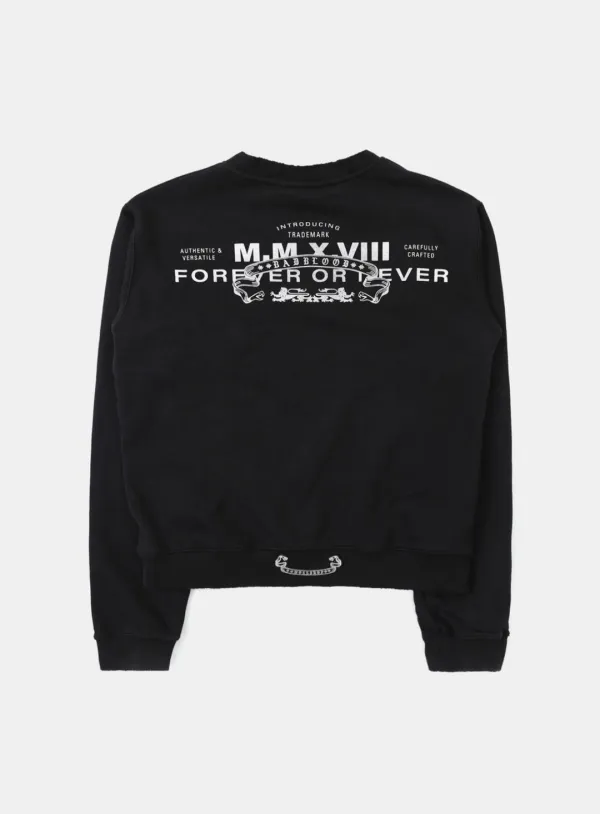 [w-sweatshirt25-001] 바이퍼 로고 맨투맨 - 블랙
