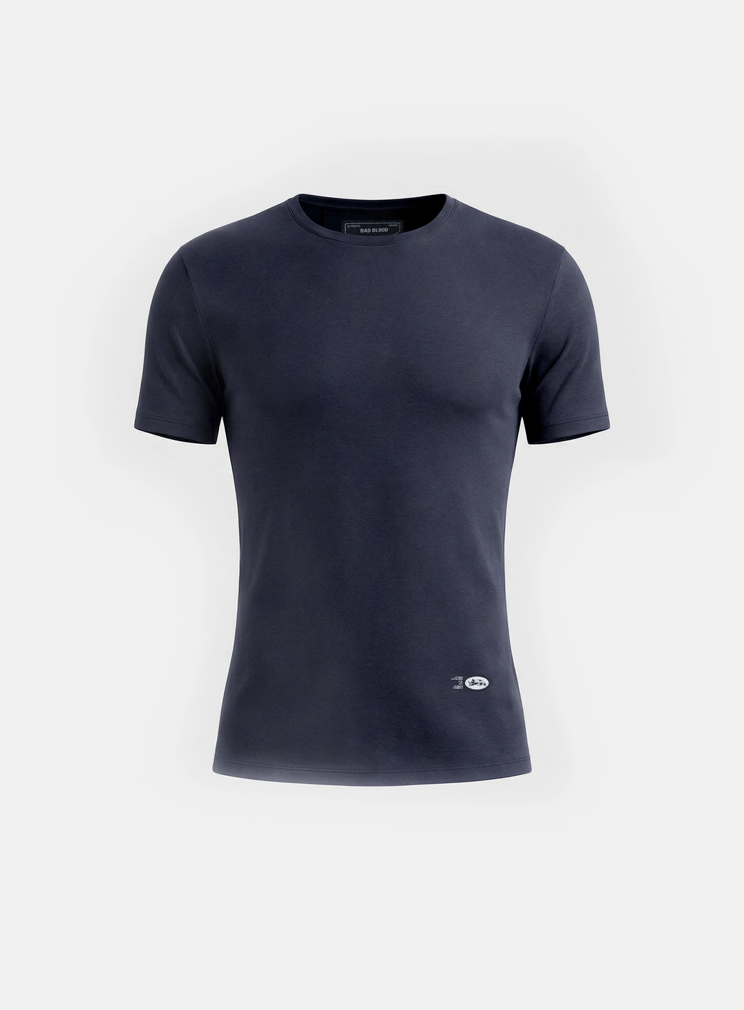 배드블러드 [w-tee26-052] BS Cotton Jersey Fitted Short Sleeve T-Shirt - Navy 상품 이미지 2