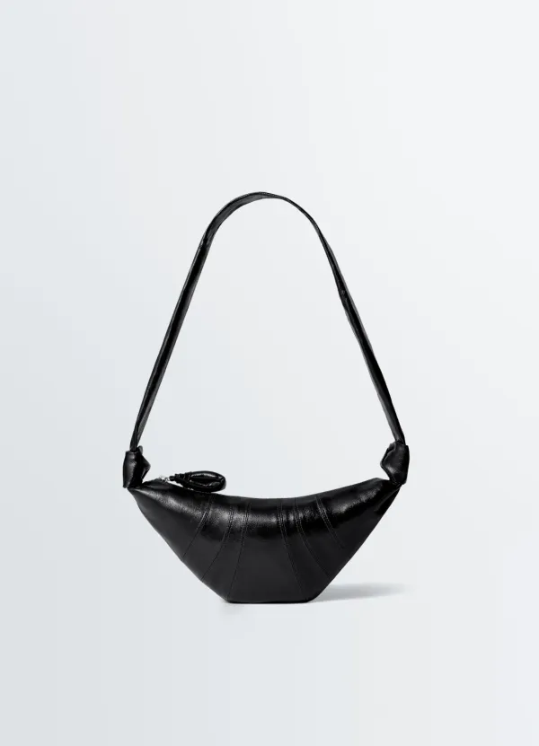 SMALL CROISSANT BAG IN COATED COTTON