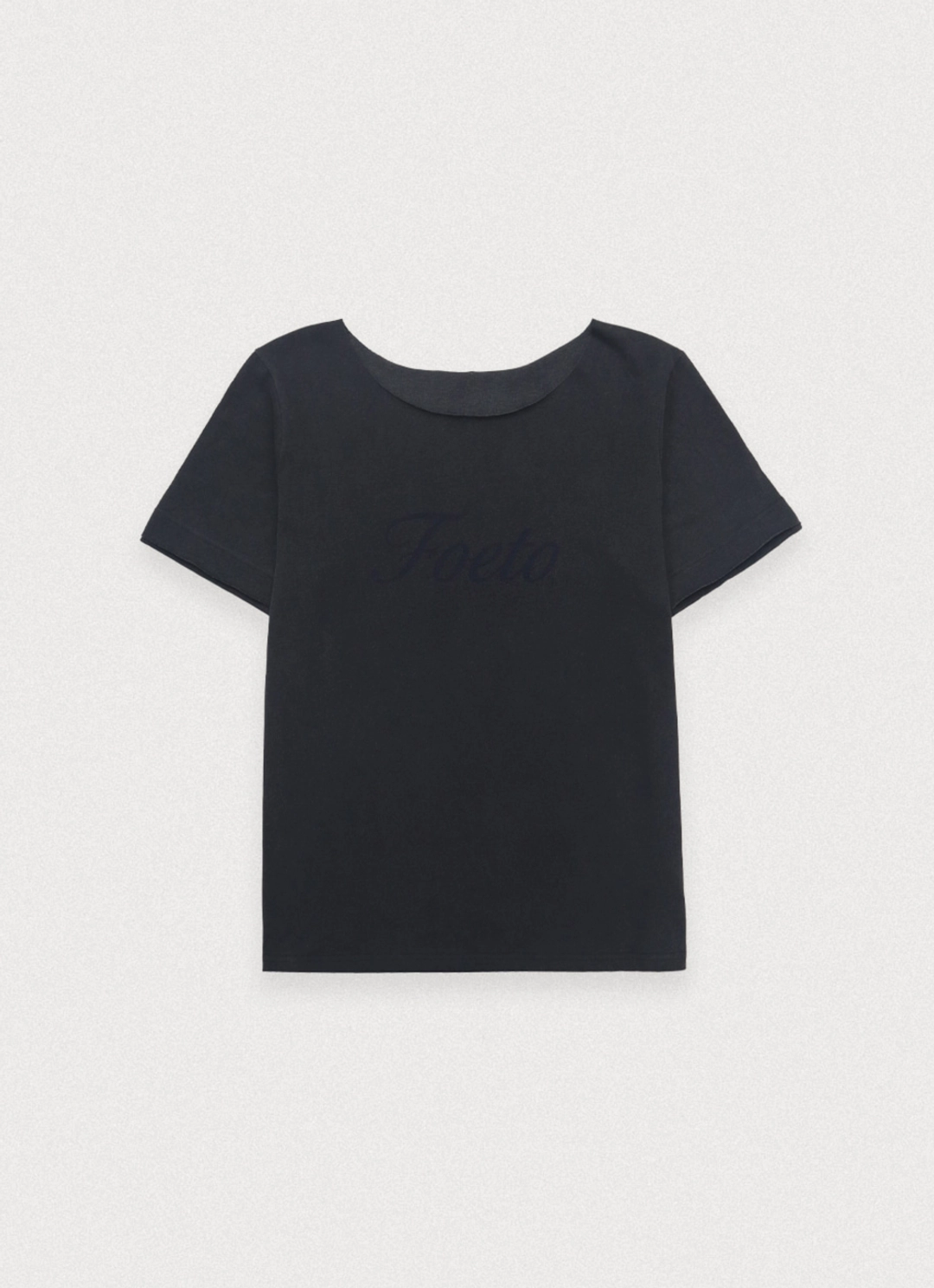 포에토 [16th/2주이상소요] Vintage pigment off-shoulder tee - charcoal 상품 이미지 3