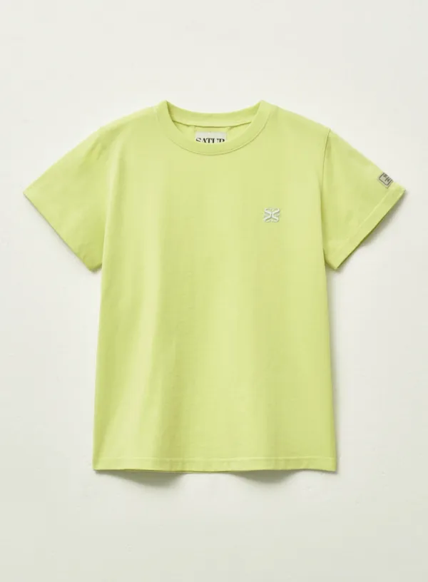 (W) Classic Small Logo T-Shirt - Neon Yellow