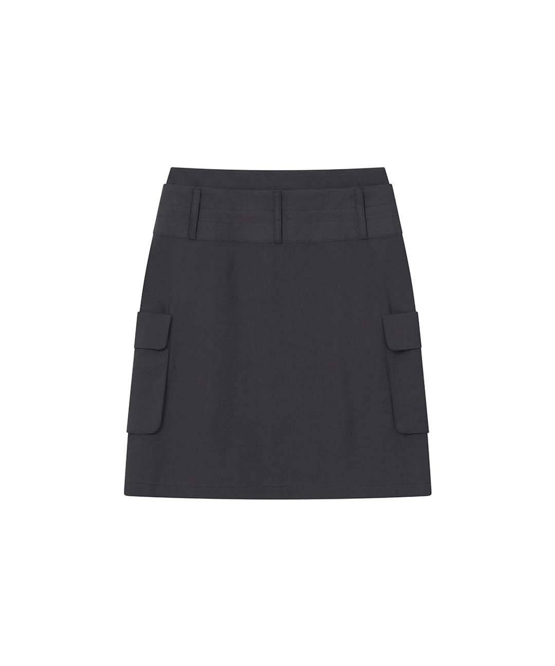 미세키서울 Layered pocket cargo skirt CHARCOAL 상품 이미지 2