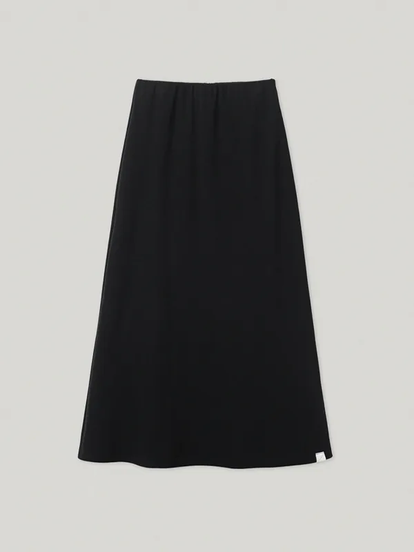 Bare Waffle Skirt Black (2nd)