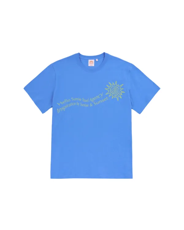 HS Travel Agency Wave Logo Tee_Blue