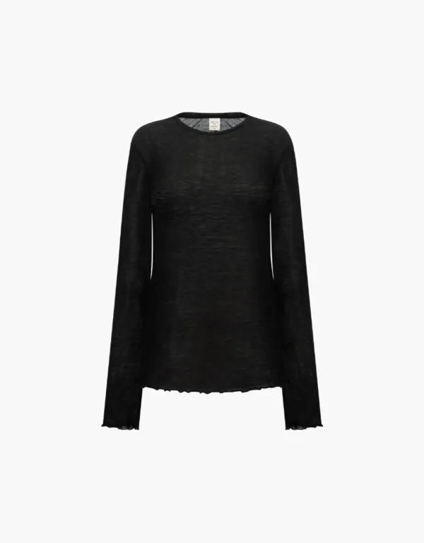 wave point t-shirt - black