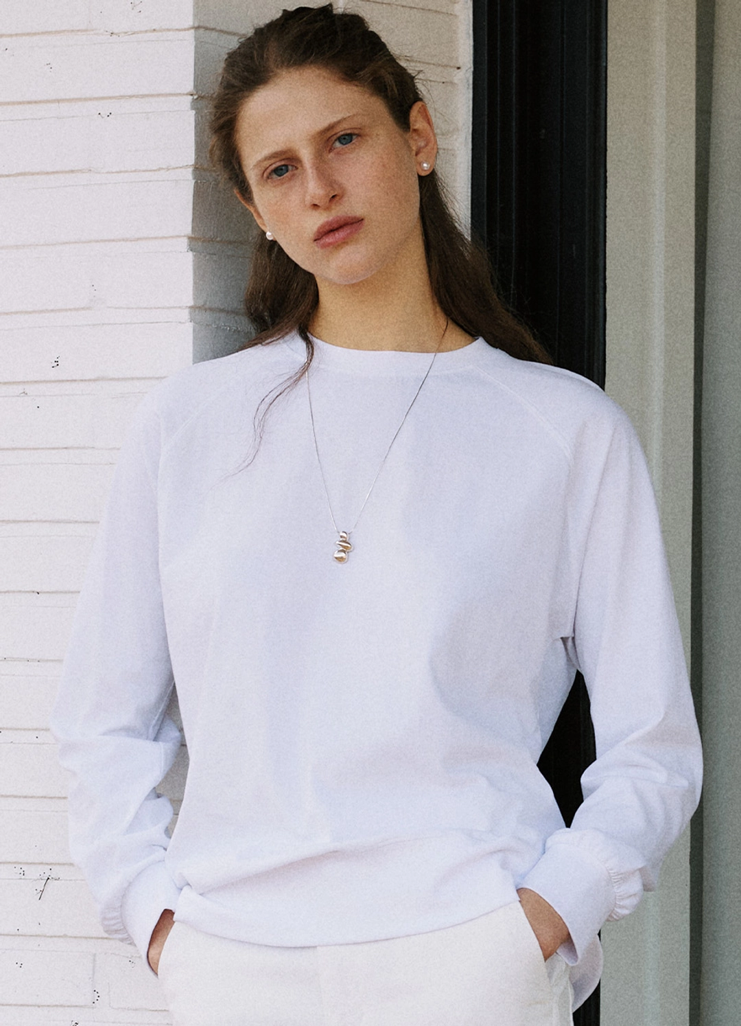 안젤로비안코 Plain Surface Top, White 상품 이미지 2