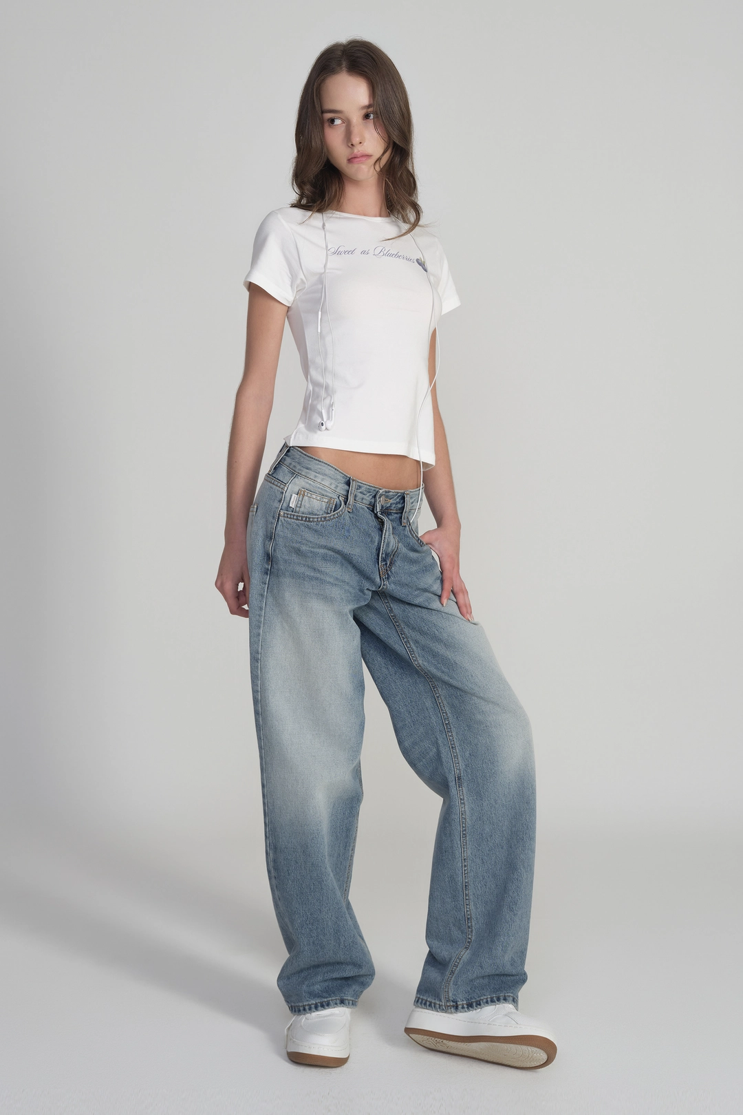 클리시어 Krystal Clean straight low Jeans, Misty Blue 상품 이미지 3