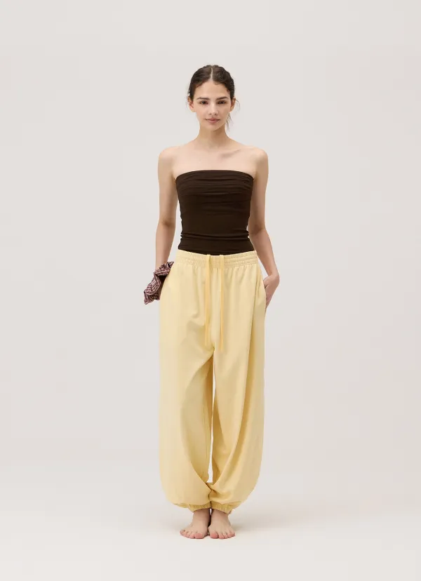 Pleats tube top (Rayon ver.)_Demitasse