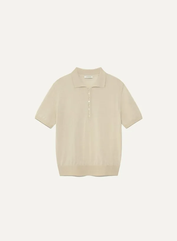 Anne’s Polo Knit Milk-Tea