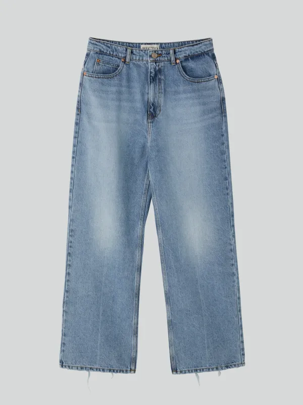 LOOSE FIT WASHED DENIM (LIGHT BLUE)