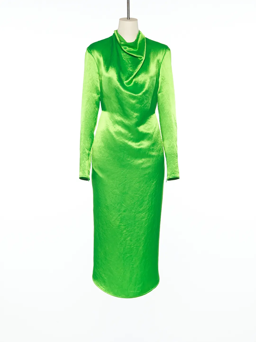 푸쉬버튼 PS25 GREEN COWLNECK DRESS 상품 이미지 1
