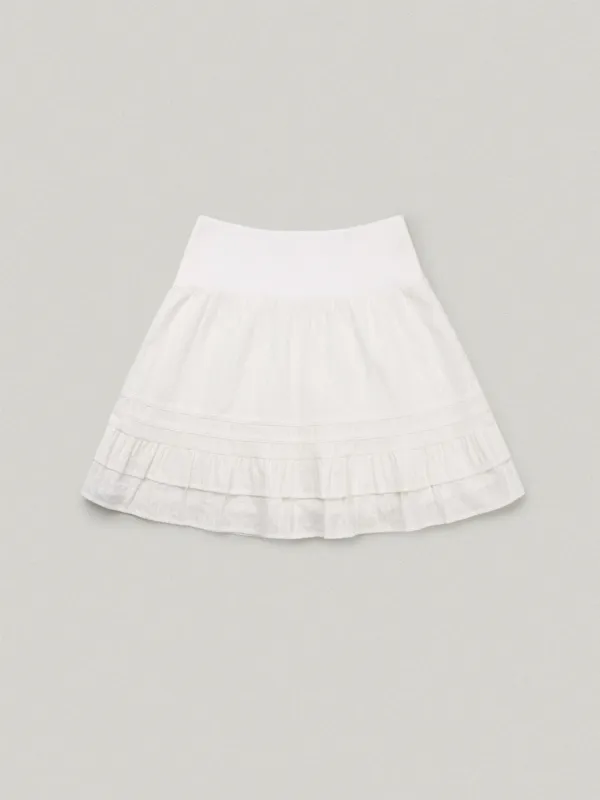 Lay Fold Skirt - White레이 폴드 스커트