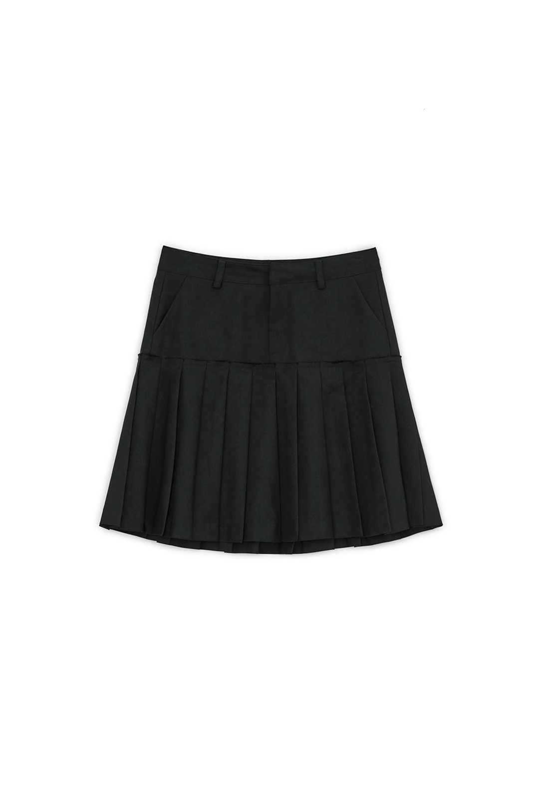 썬번프로젝트 PLEATS MIDI SKIRT, BLACK 상품 이미지 1