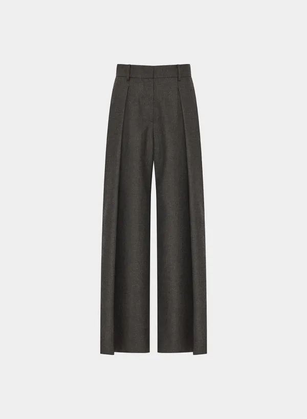 Dran wool pintuck wide PT