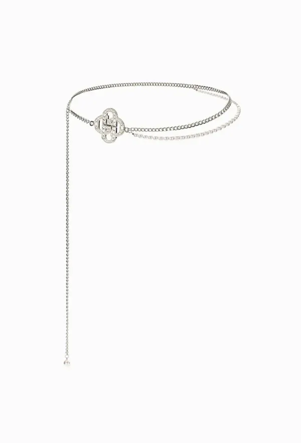 Signature Logo Belt (Silver)