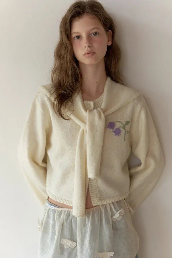 Bell Cape Cardigan (Cream)