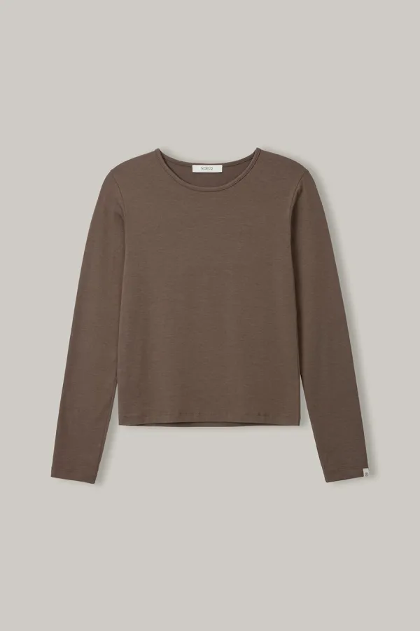 TS022 Modal Essential Long Sleeve (Brown)