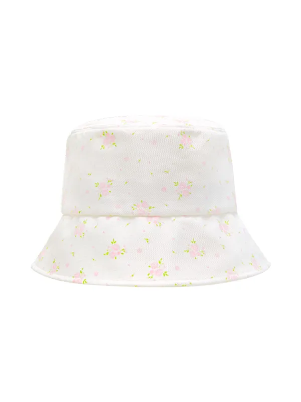 FLORAL BUCKET HAT (LIGHT PINK)