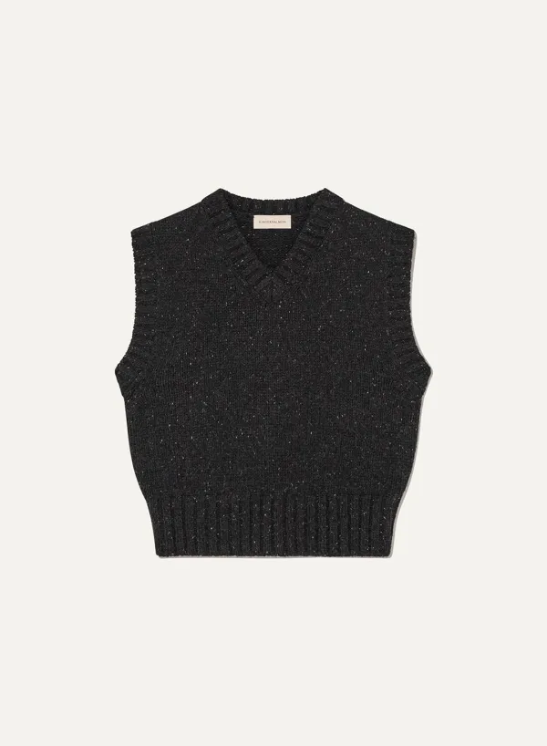 Olivier Vest Black-Melange