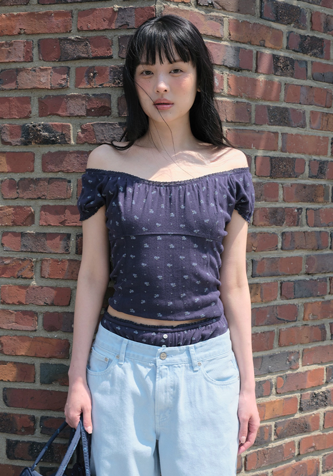 그로브 GRVB_FLOWER U-NECK TOP 상품 이미지 2