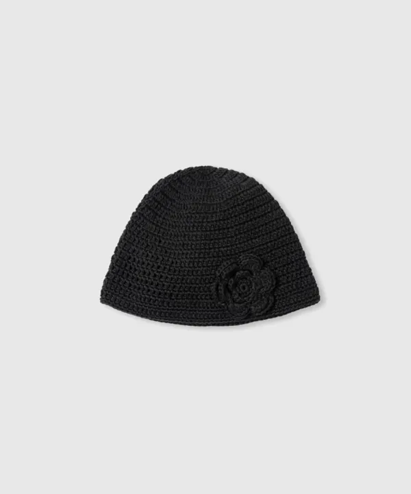 Daisy bucket hat (Black)