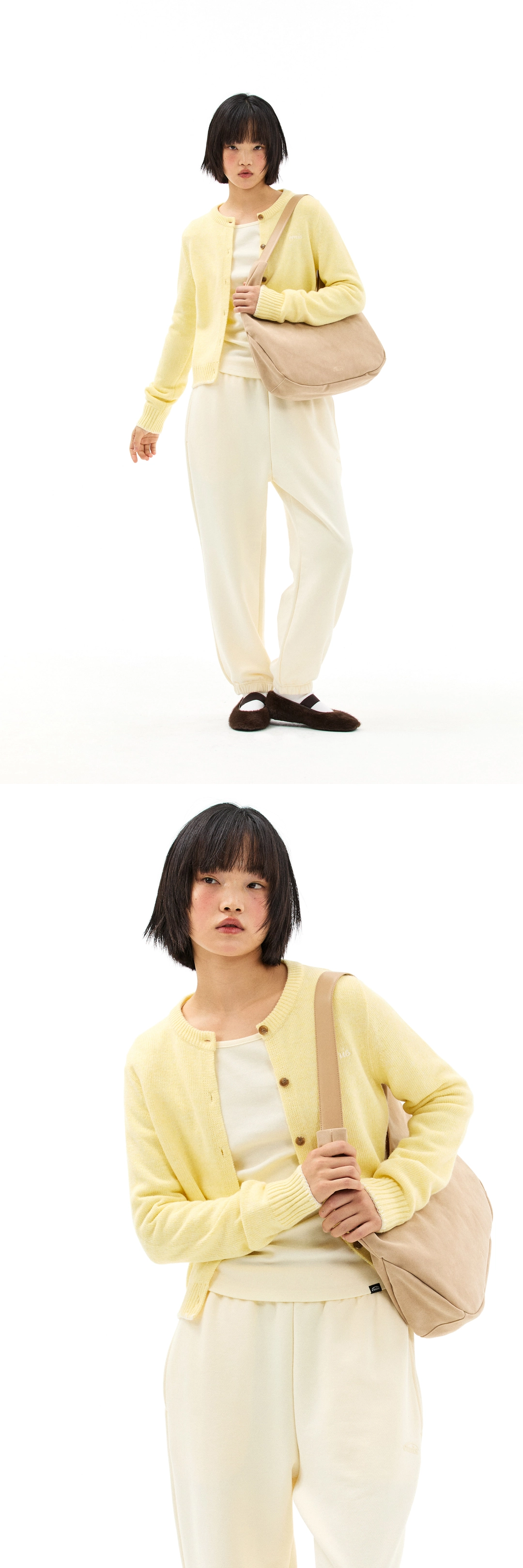 이미스 SUEDE SHOULDER BAG-BEIGE 상품 이미지 3
