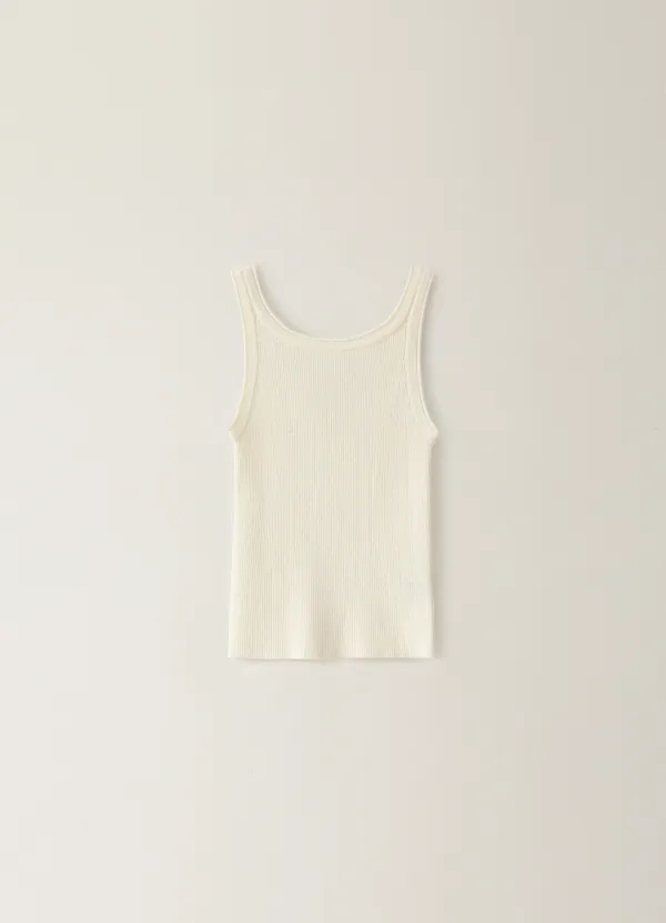 Reversible Knit Top - Ivory