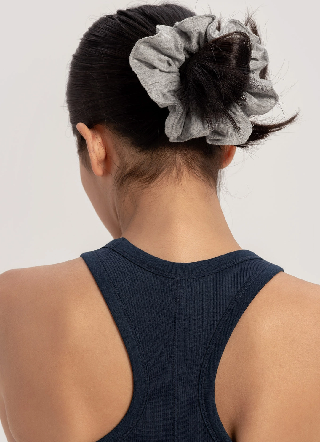 부디무드라 BM soft scrunchie_Dark Melange Grey 상품 이미지 2