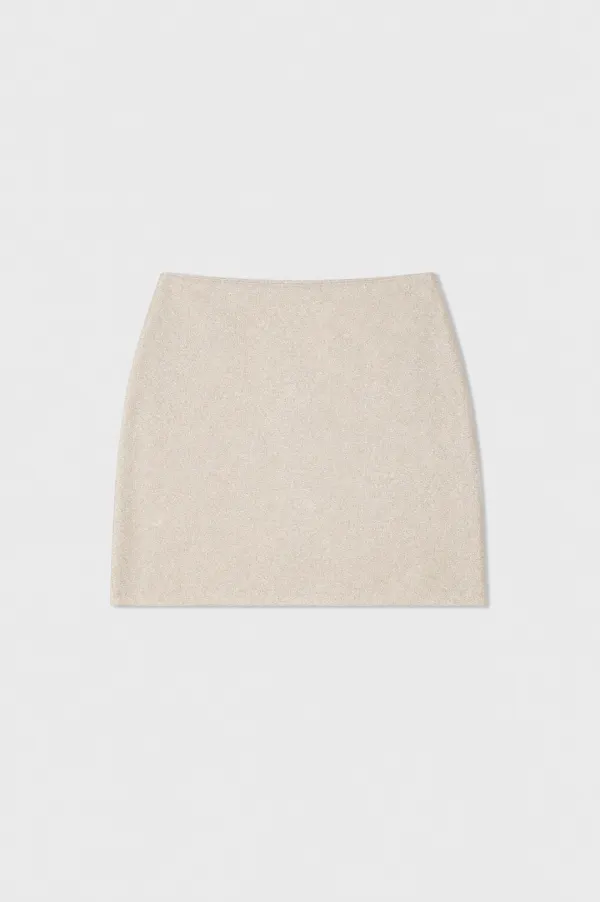 Lutea Mini Skirt_Silver