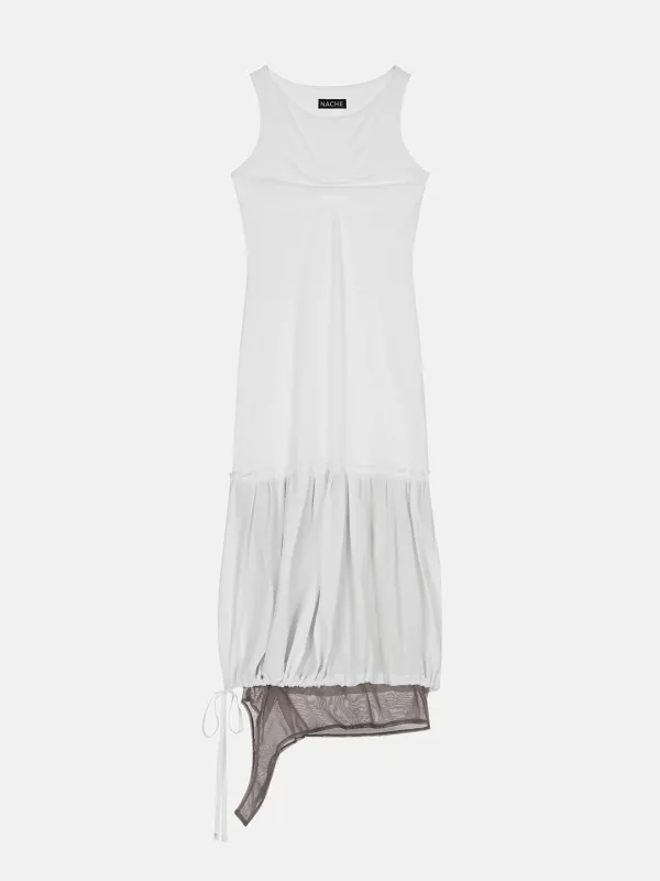 MULTIWAY LAYERED MAXI DRESS IVORY