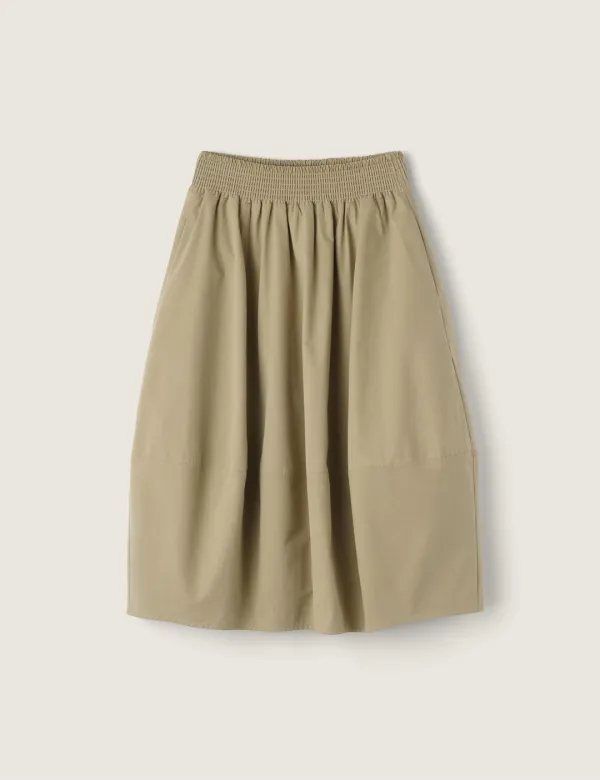 Simone Cotton Skirt (Beige)