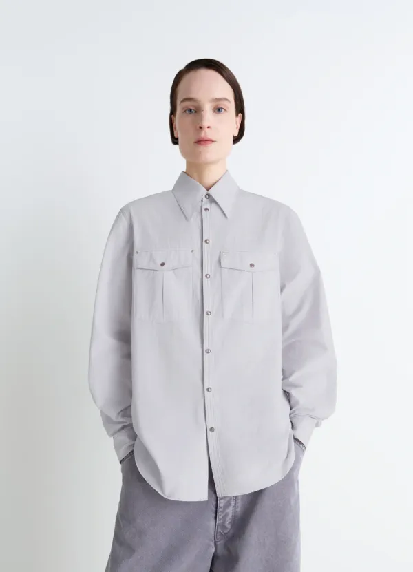 CHEST-POCKET FITTED SHIRT