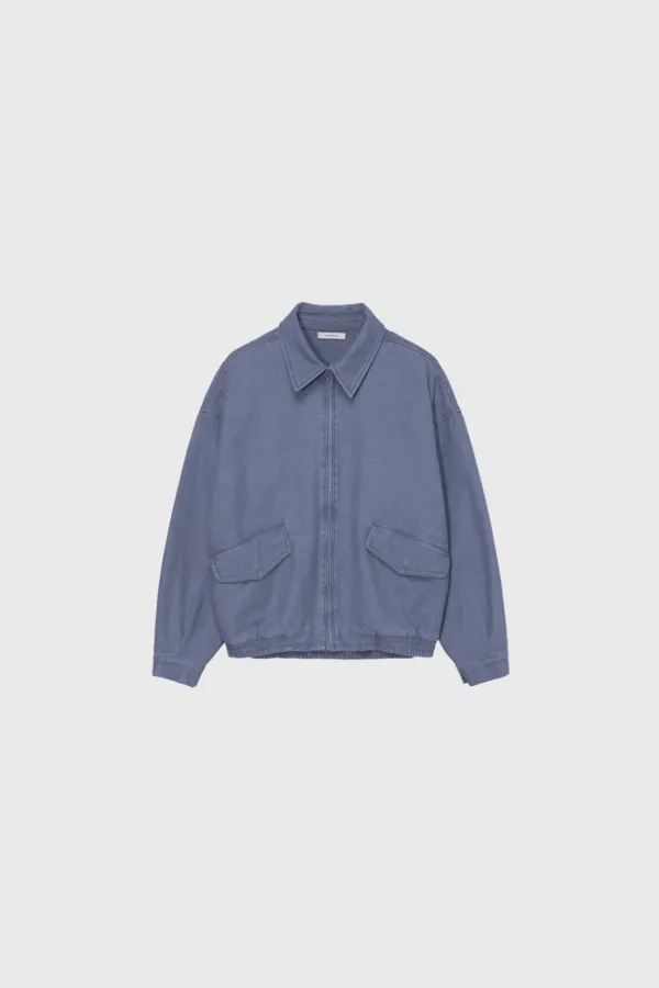 Garment Dyed Oversized Jumper (Blue)