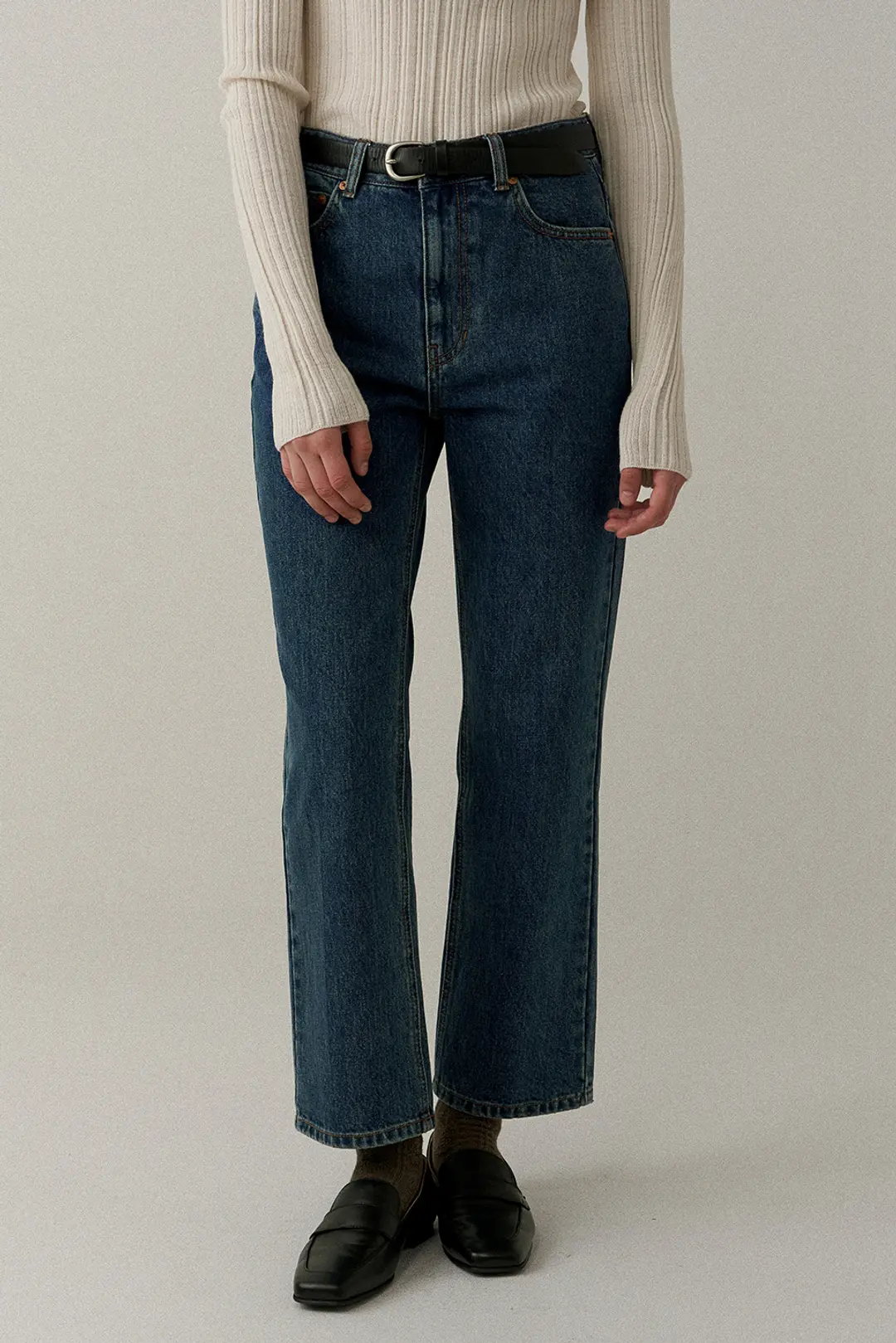 블랭크공삼 classic cropped jeans (classic blue) 상품 이미지 2