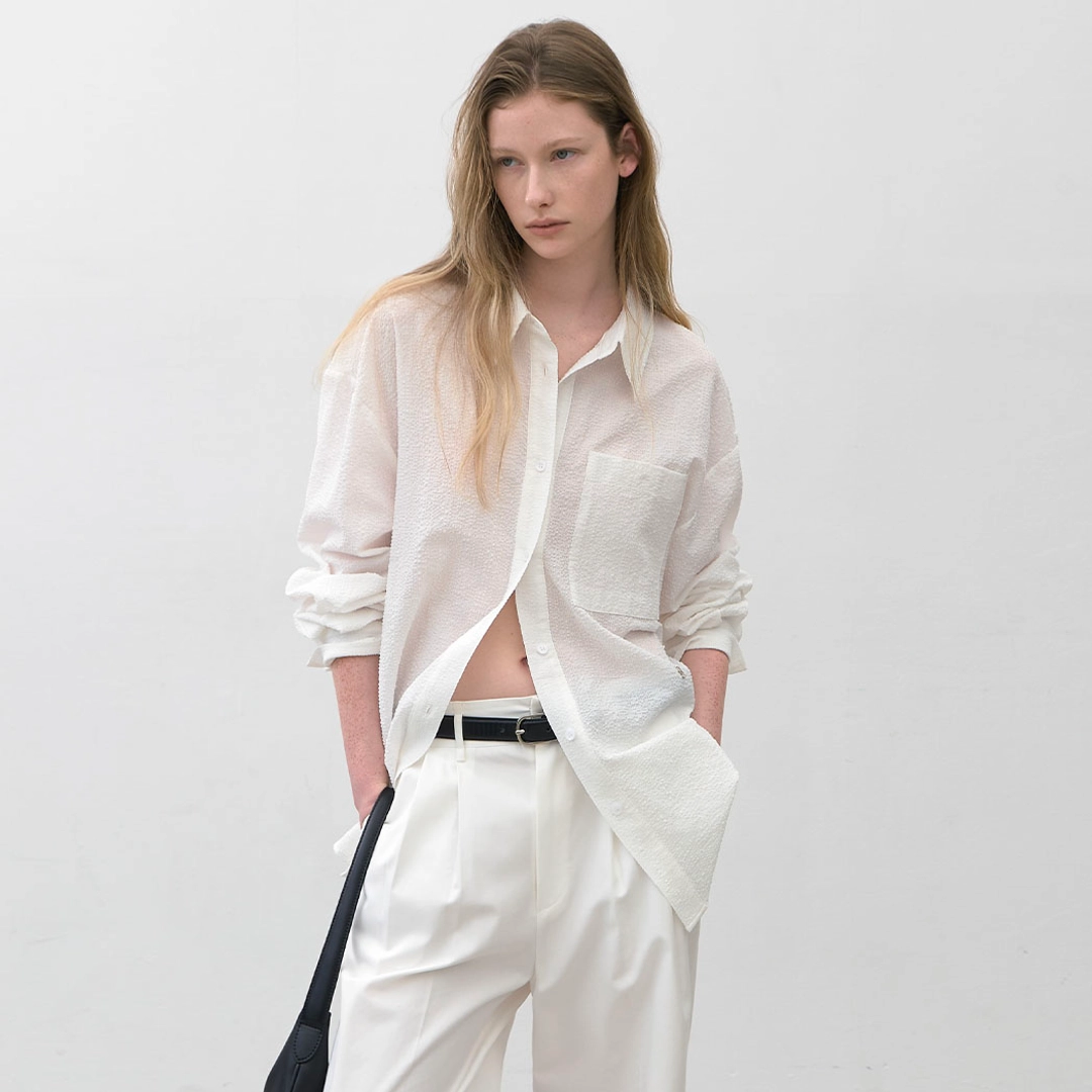 아뜰리에 나인 (BL-4326)ESSENTIAL POPPING LOOSE FIT SHIRT 상품 이미지 2