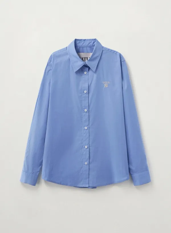 [RIIZE\'s Pick] (W) Loren Apero Classic Shirt - Sky Blue