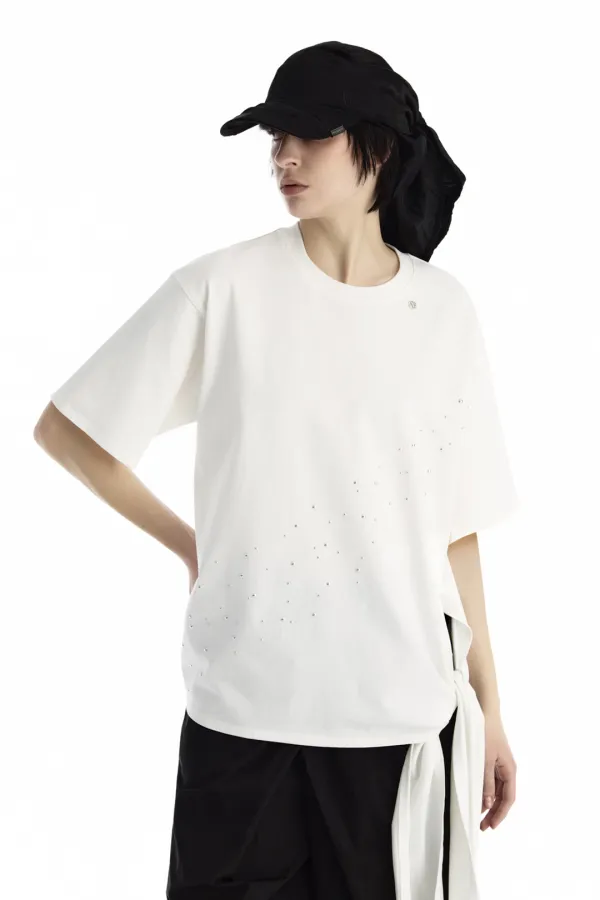 Diagonal Spark T-Shirt [ White ]