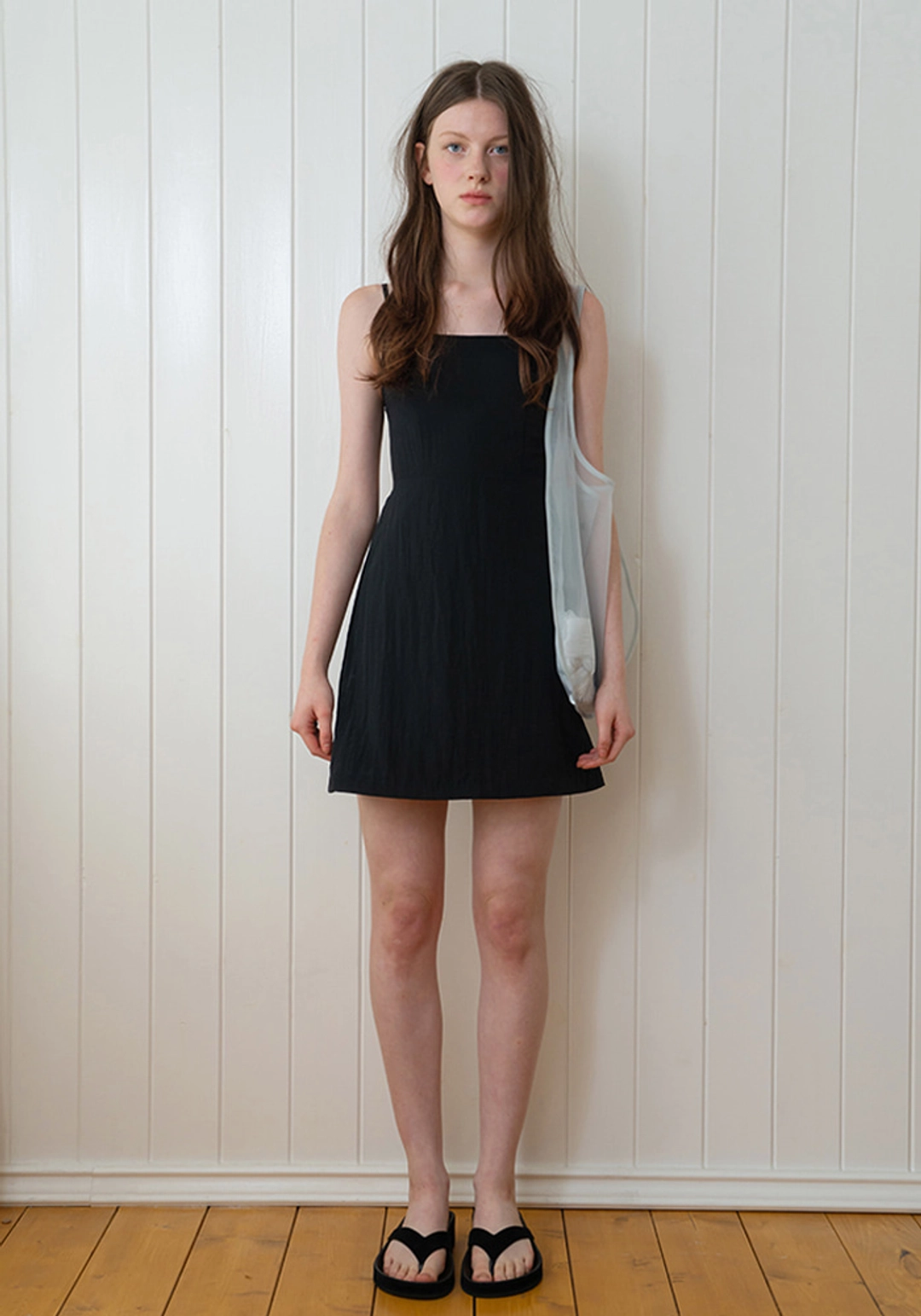 이브세이지 Back banding mini dress (Black) 상품 이미지 1