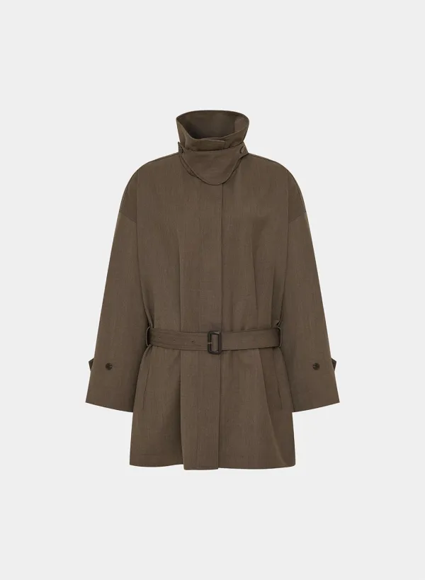 Arwen high neck wool bomber JP