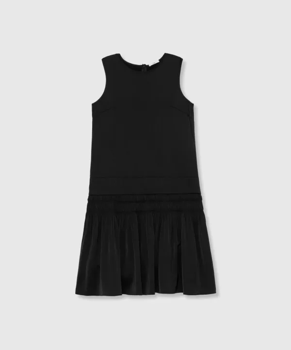 Silk wave dress (Black)