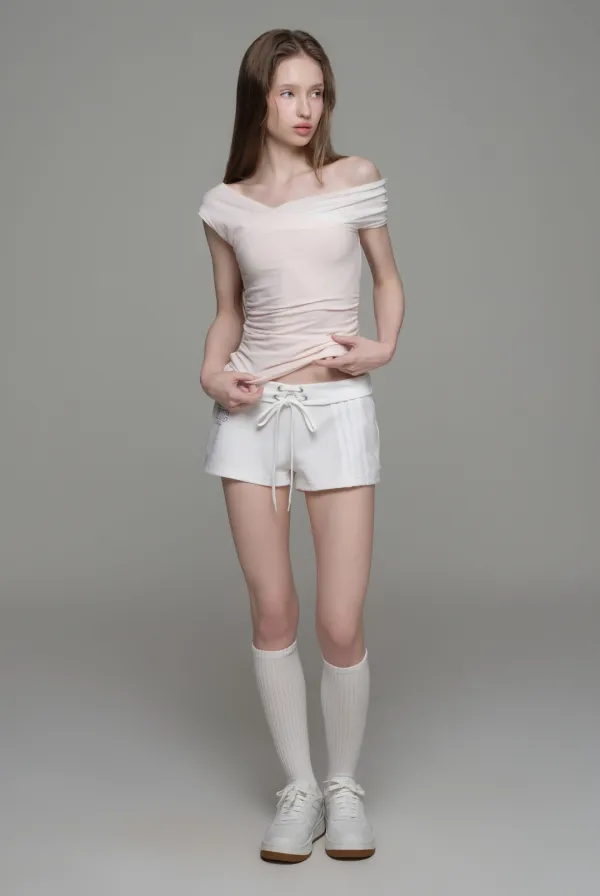 Soft blend layered top, Baby Pink