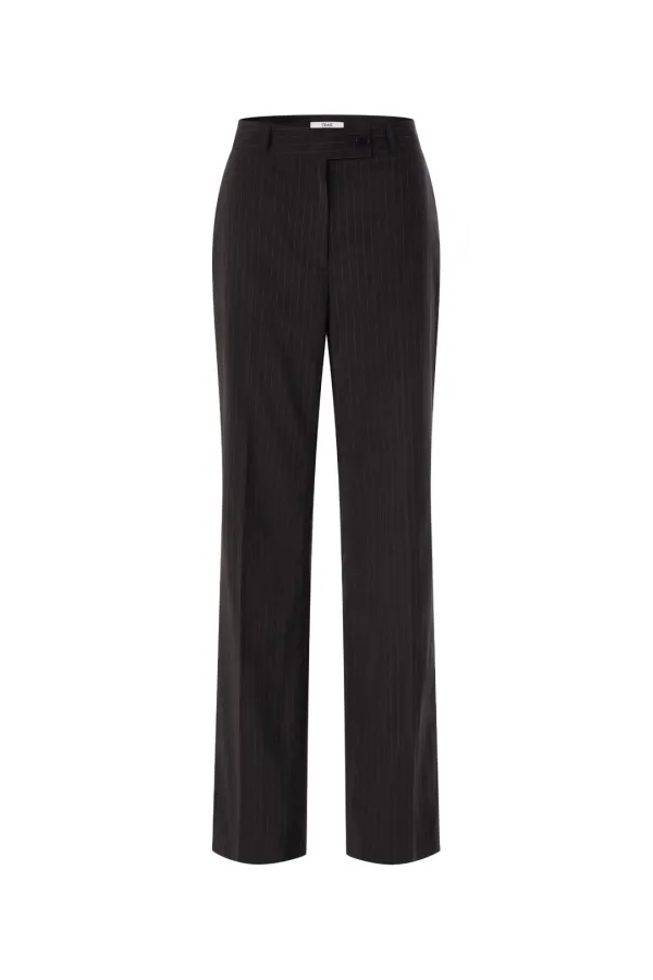 [2nd]  PIN STRIPE PANTS (BROWN)