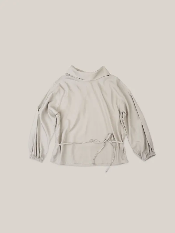 ROA TURTLE BLOUSE  [ GRAY ]