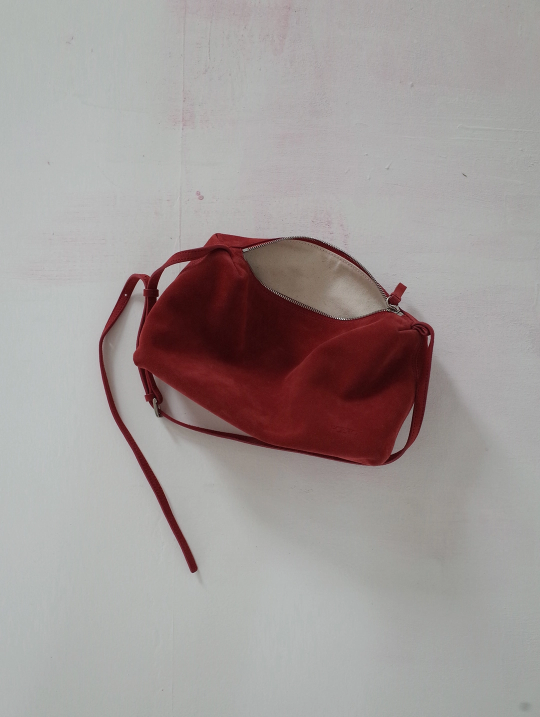 포에토 [6th] Aro suede bag (small ver.) - red 상품 이미지 3