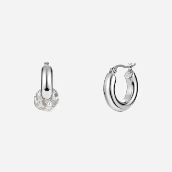 lollipop hoop earrings-clear