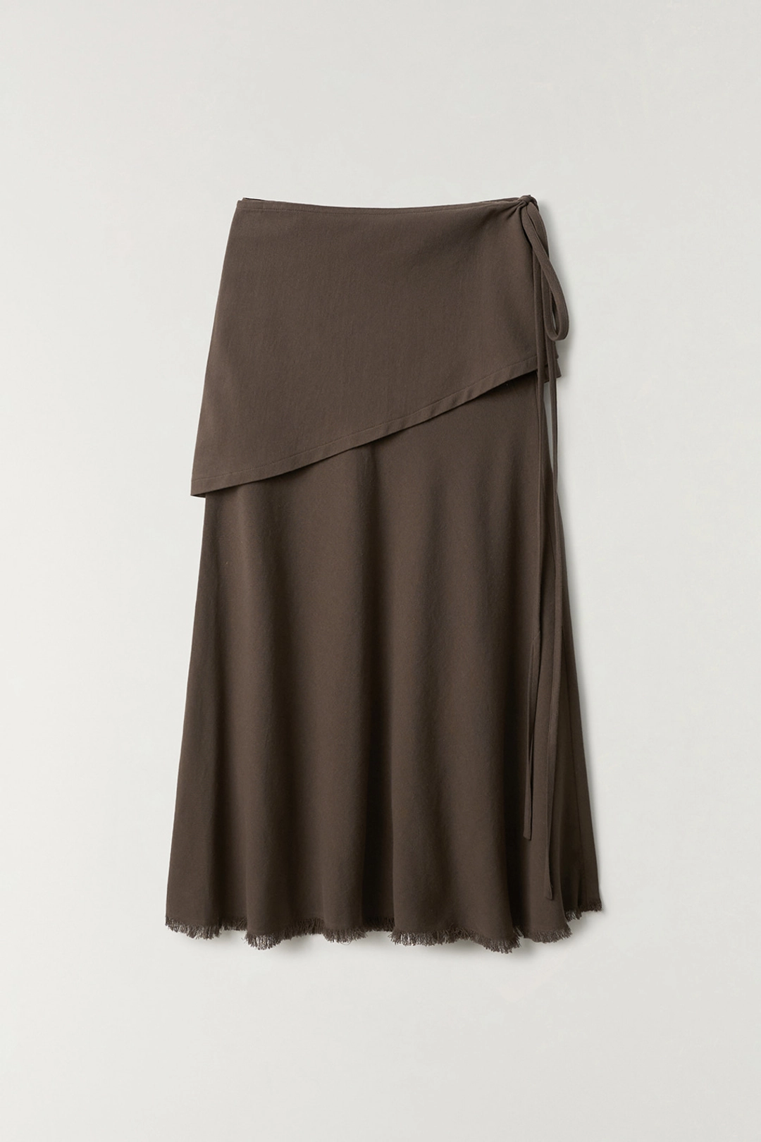 더라우스트 프린지 롱 스커트 BROWN 상품 이미지 1